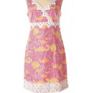 Lilly Pulitzer Pink and Yellow Mini Dress